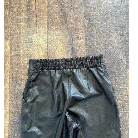 SPANX Faux Leather Like Jogger Pants Pull-On Elastic Waist Size Small - Picture 6 of 10